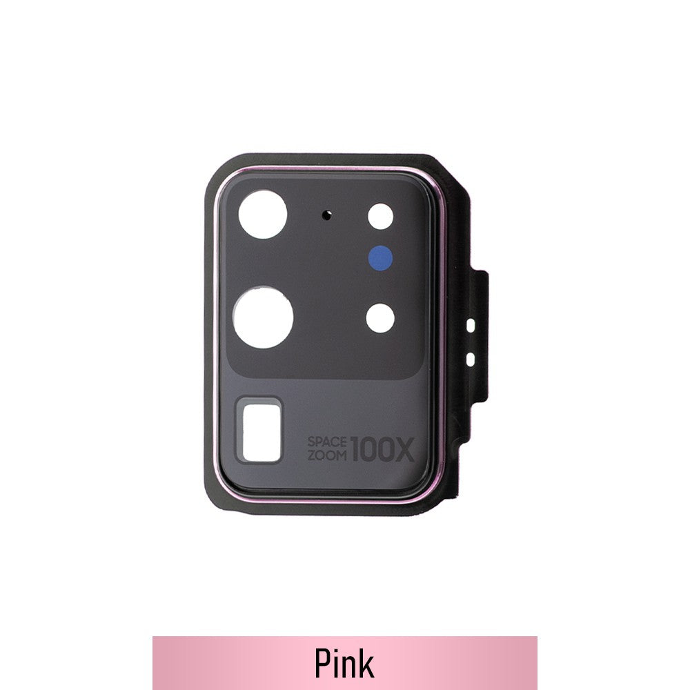Rear Camera Lens Back Glass Cover for Samsung Galaxy S20 Ultra G988-Pink Rear Camera Lens Back Glass Cover for Samsung Galaxy S20 Ultra G988-Pink
